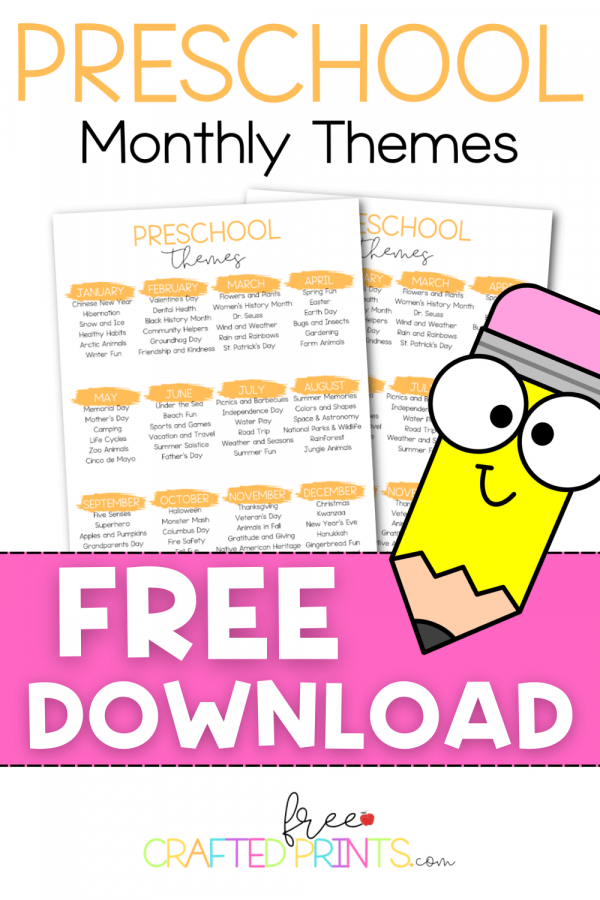 The Ultimate Preschool Themes List: Everything You Need to Know - Free ...