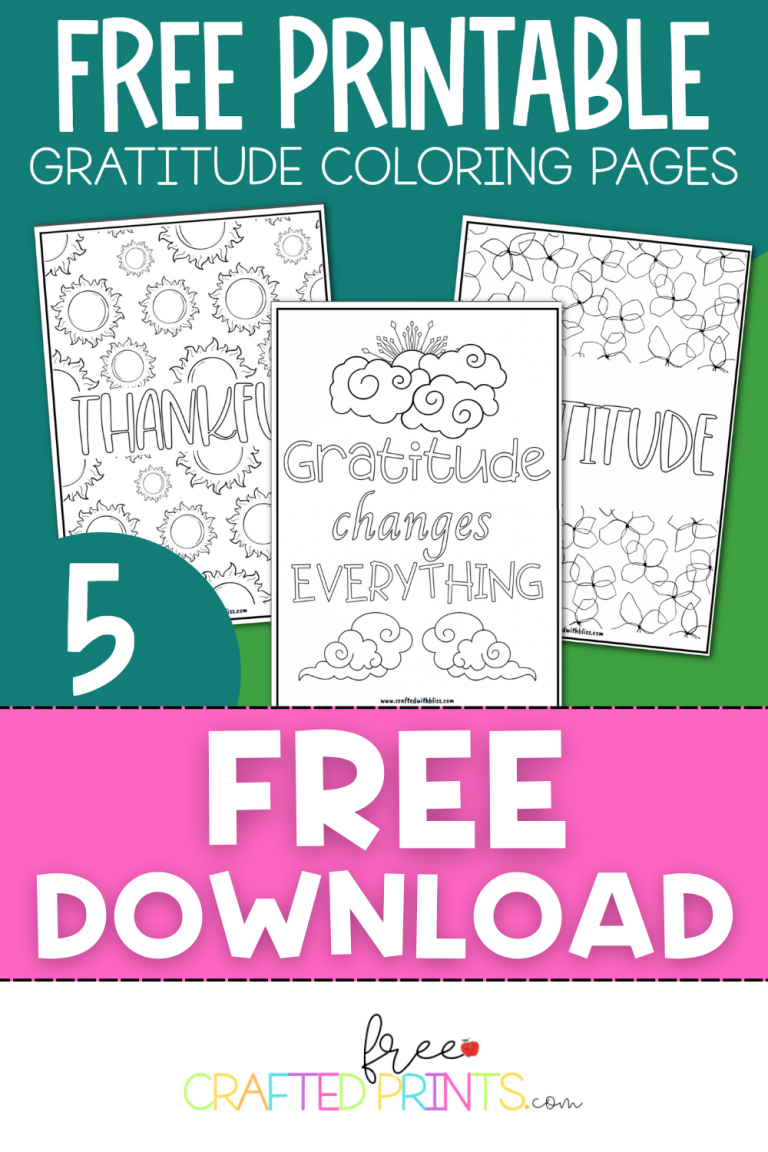 FREE Gratitude Coloring Pages - The Ultimate Thanksgiving Activity For Kids