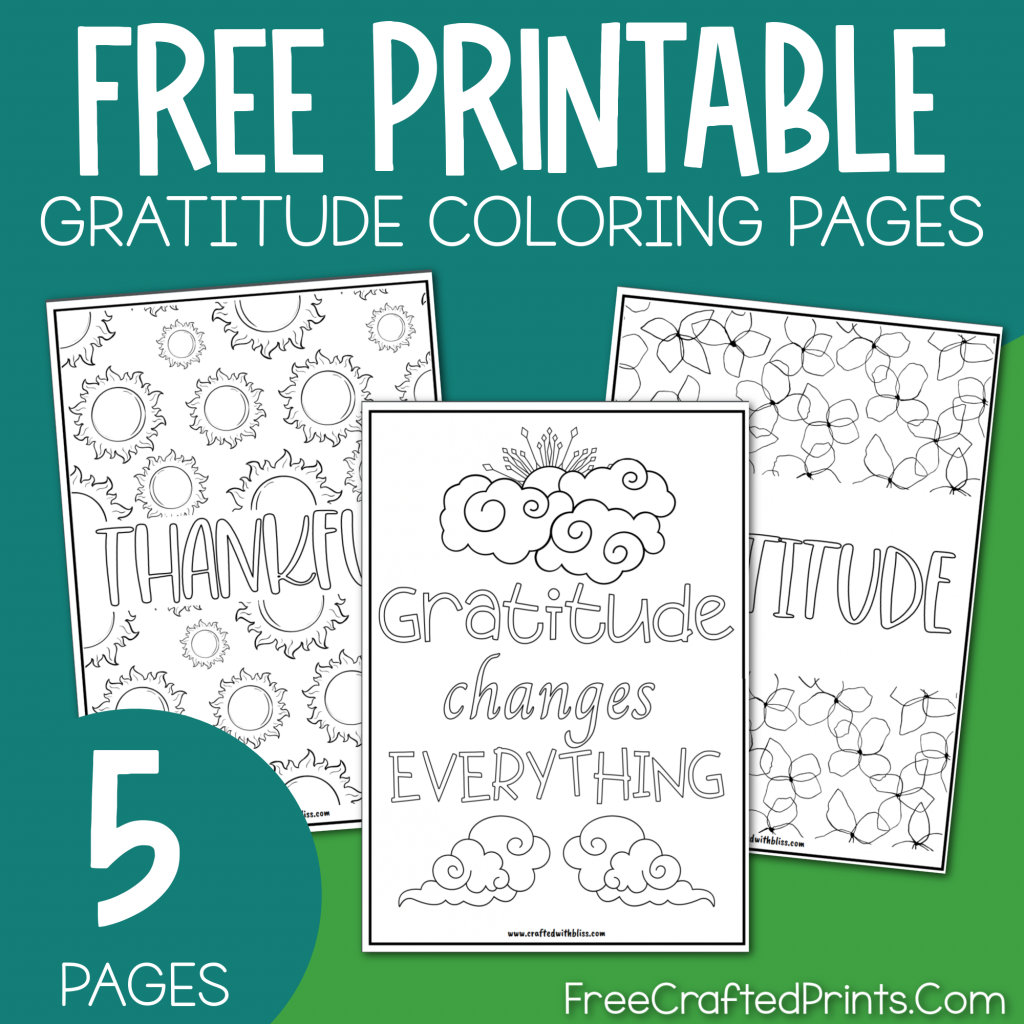 Gratitude Coloring Pages