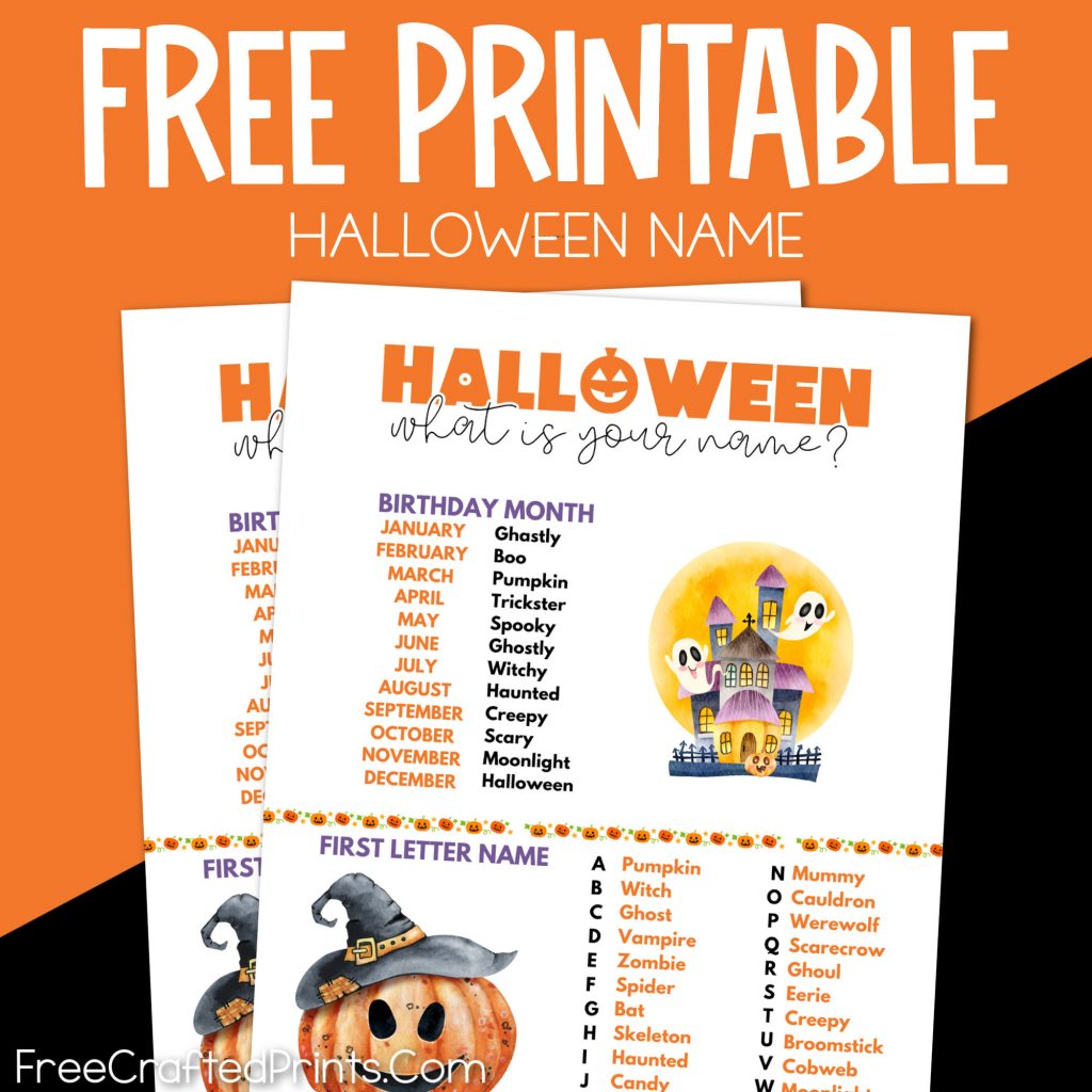 FREE Halloween Games Printable For Kids