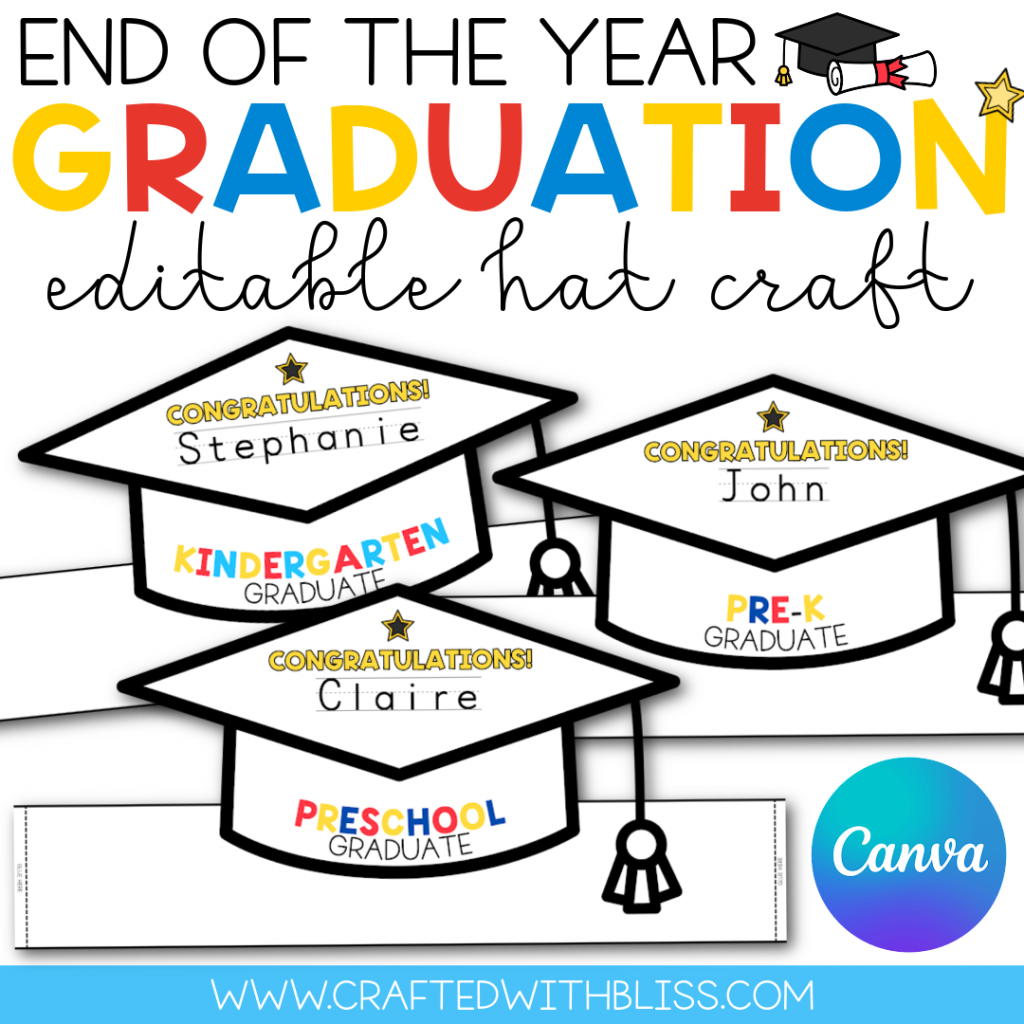 FREE Editable Graduation Hat
