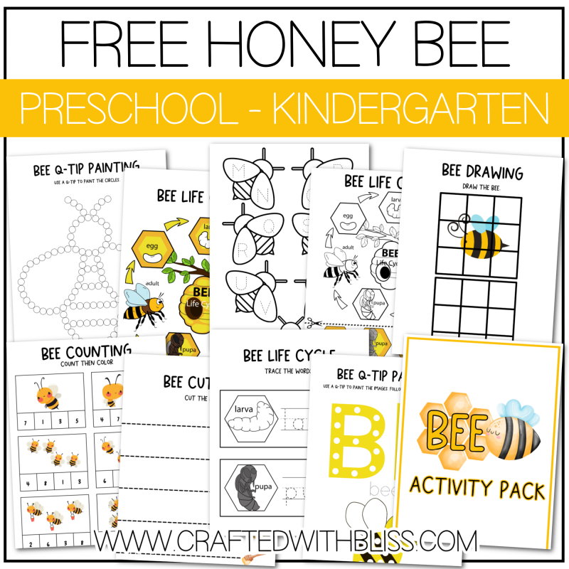 20 FREE Bee Activity Printable Pack