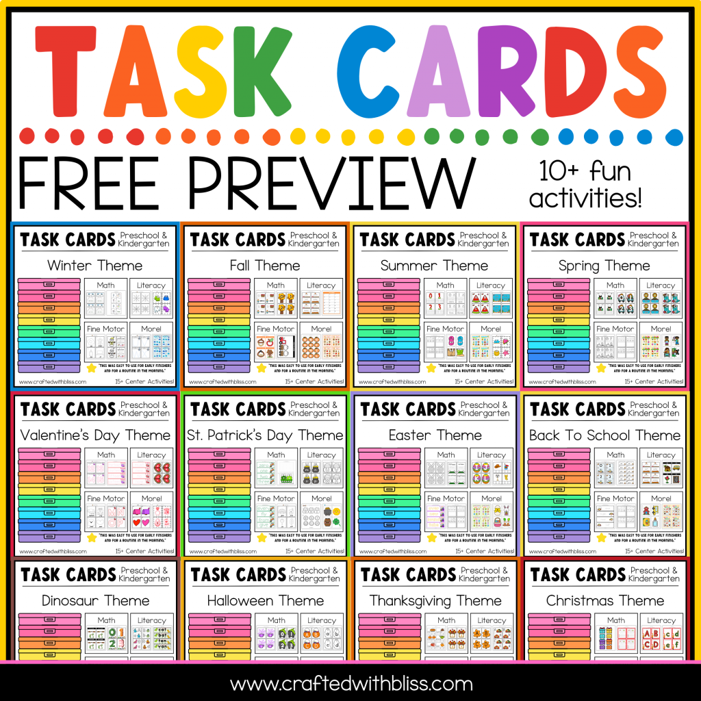 FREE Year-Round Task Cards